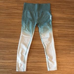 Gymshark Blue Ombré Leggings - MEDIUM